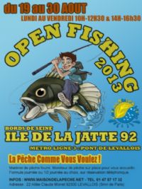 Initiation à la pêche : une pause en famille sur les bords de Seine !. Du 19 au 30 août 2013 à Levallois Perret. Hauts-de-Seine. 